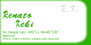 renato keki business card